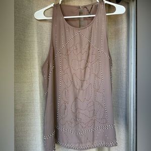 Beaded Western Tank Top